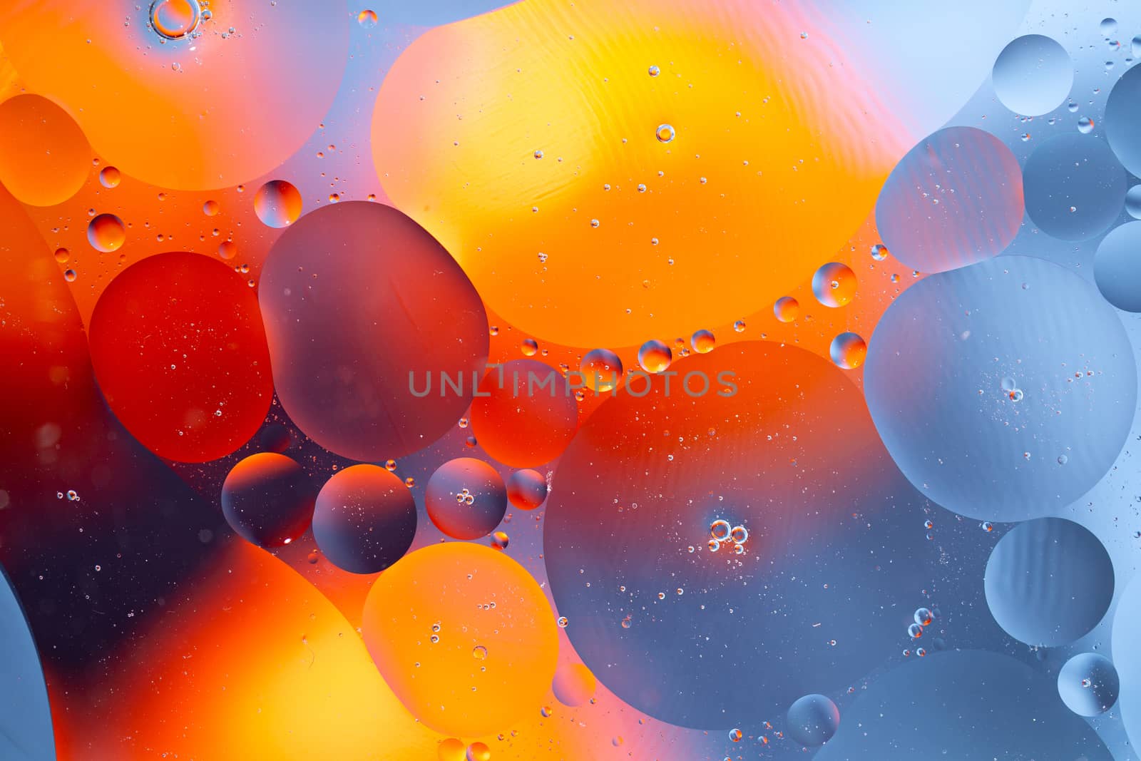 An Abstract background as a result of a mixture of water and oil