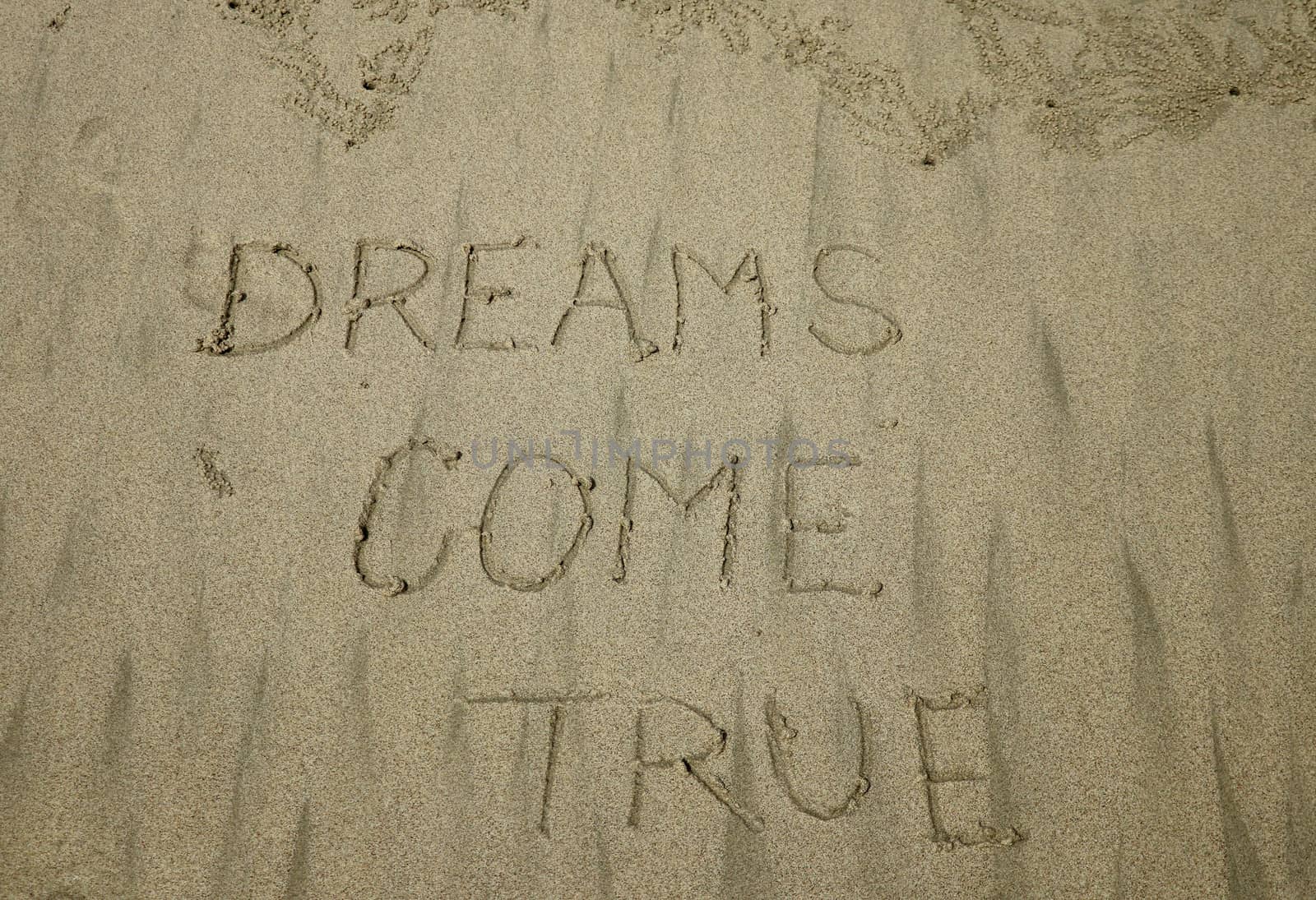 dreams come true, concept on the sand by Sanatana2008