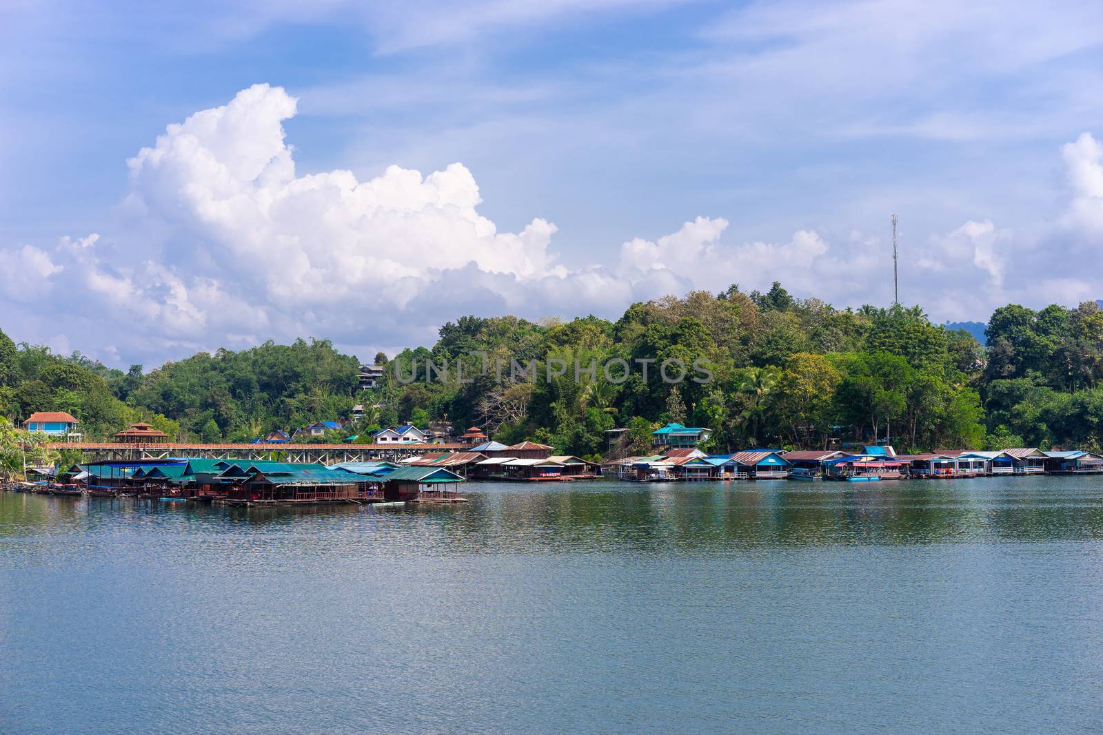 Waterfront community in Thailand