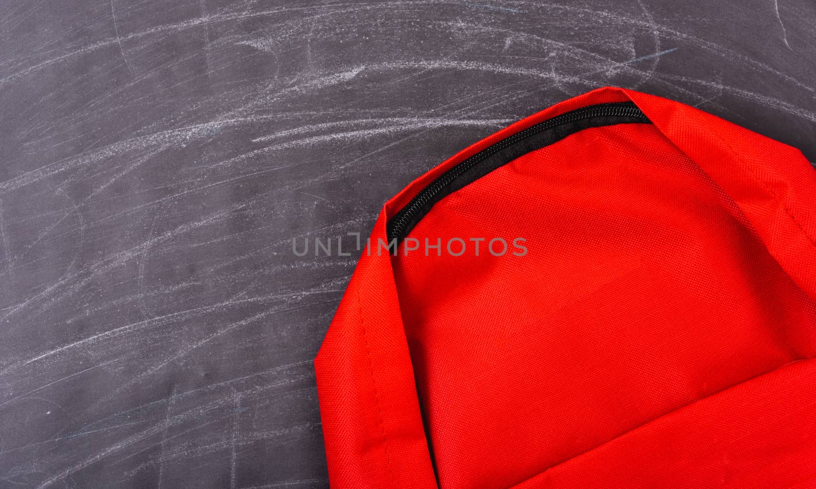 Back to school shopping pocket backpack on the education red bag by Sorapop