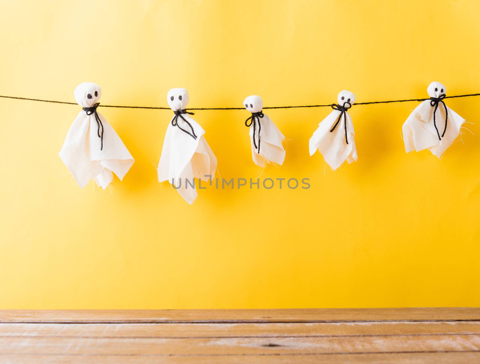 Funny Halloween day decoration party, Baby white ghost crafts sc by Sorapop