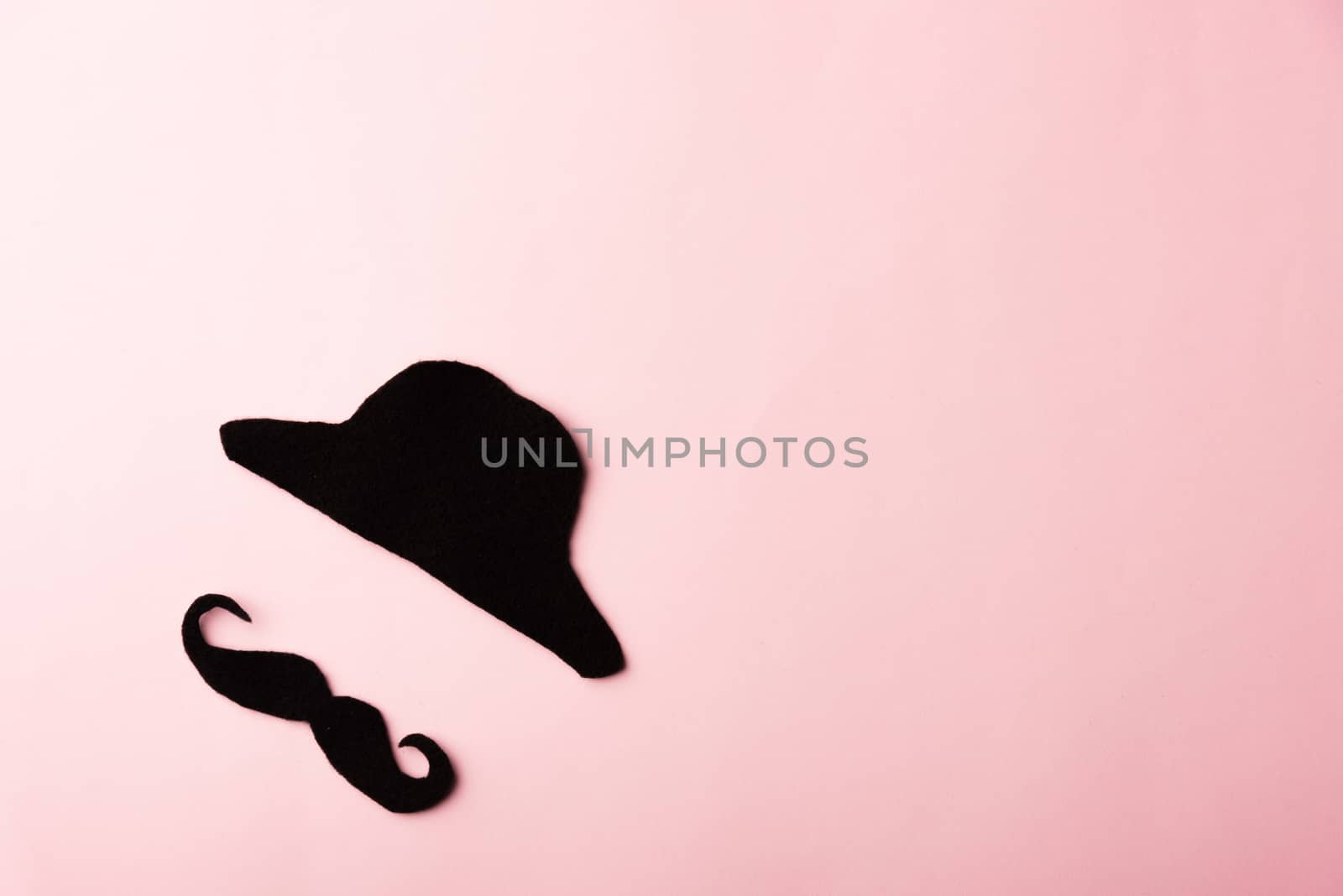 Black mustache and cap by Sorapop