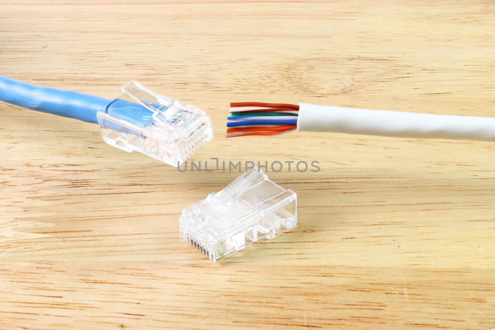 RJ45 with Cable for use Network internet cable, device for network cable connectivity  

