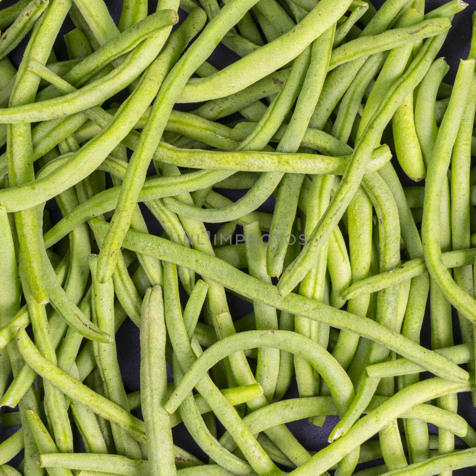 A background of green beans 