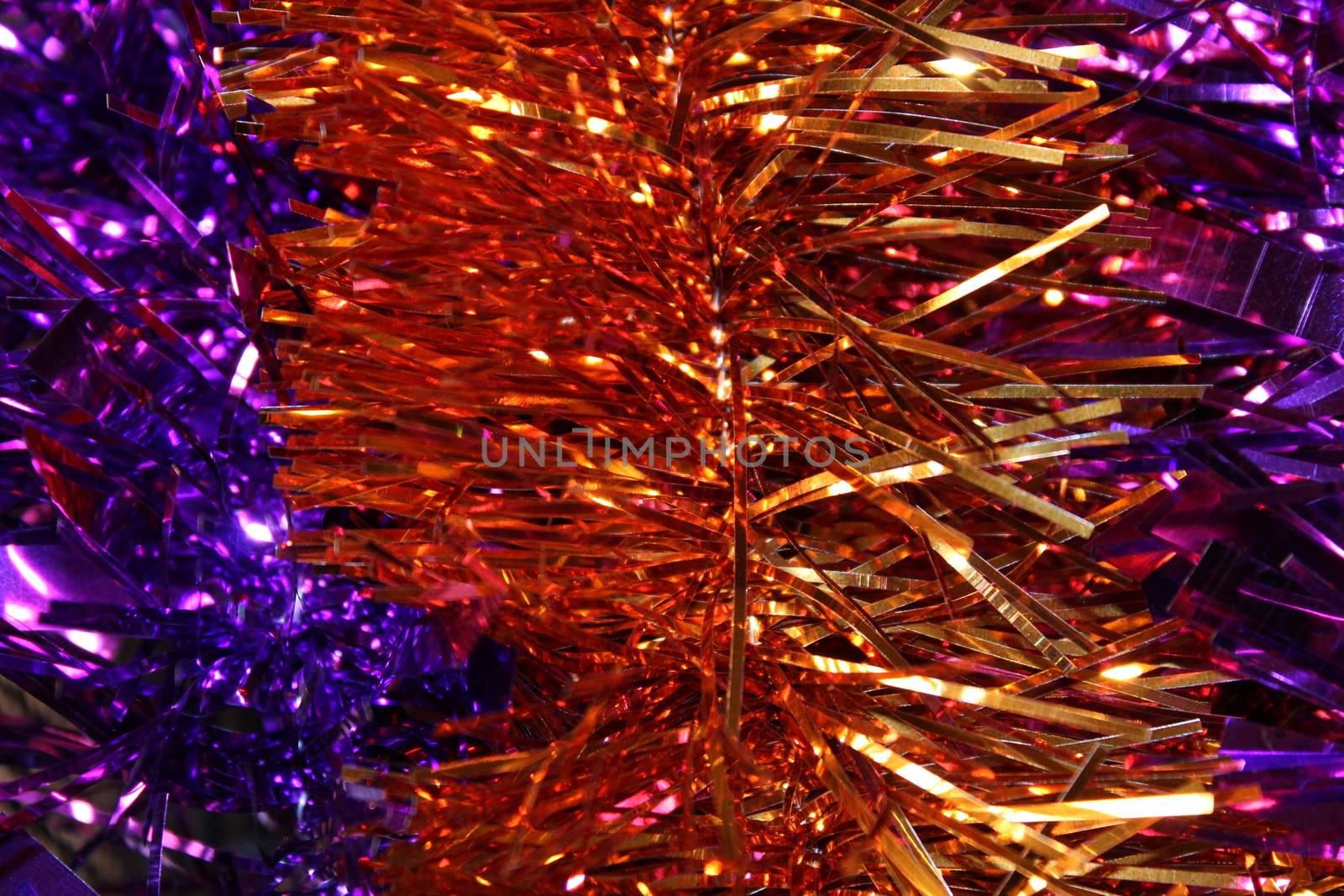 Colorful Christmas tree garlands background