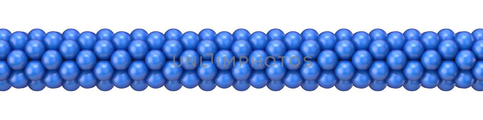 Blue balloons decoration 3D by djmilic