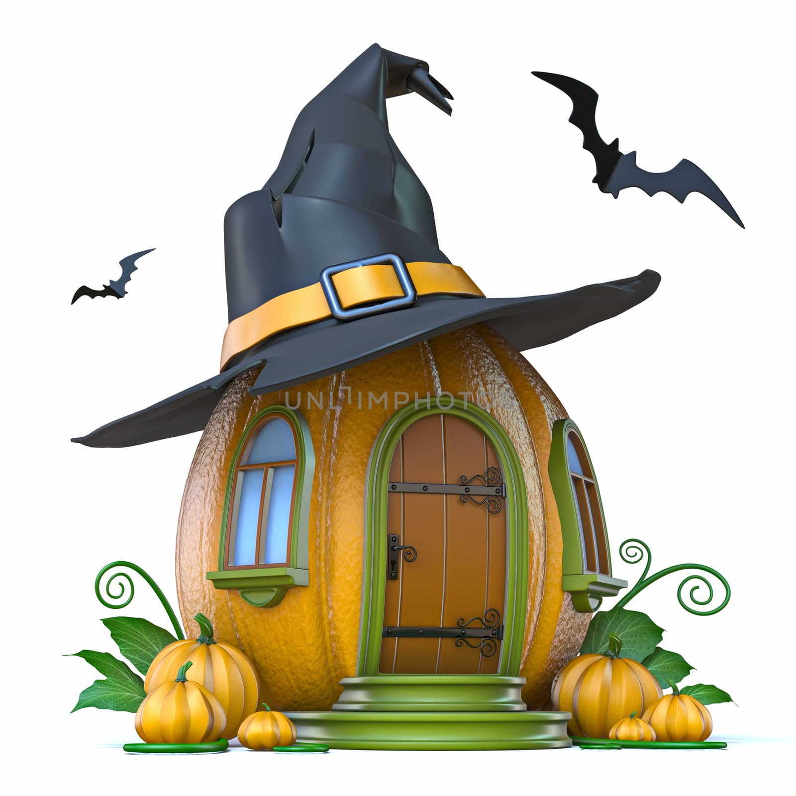 Halloween pumpkin house 3D by djmilic