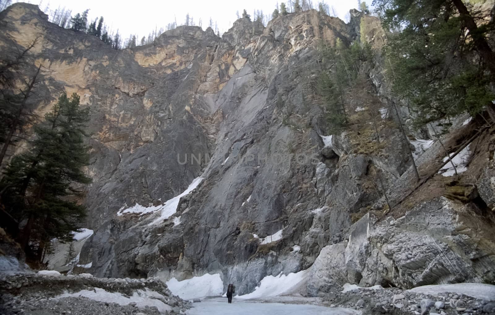 Mount Sayan in winter in the snow. The nature of the mountains is sayan.