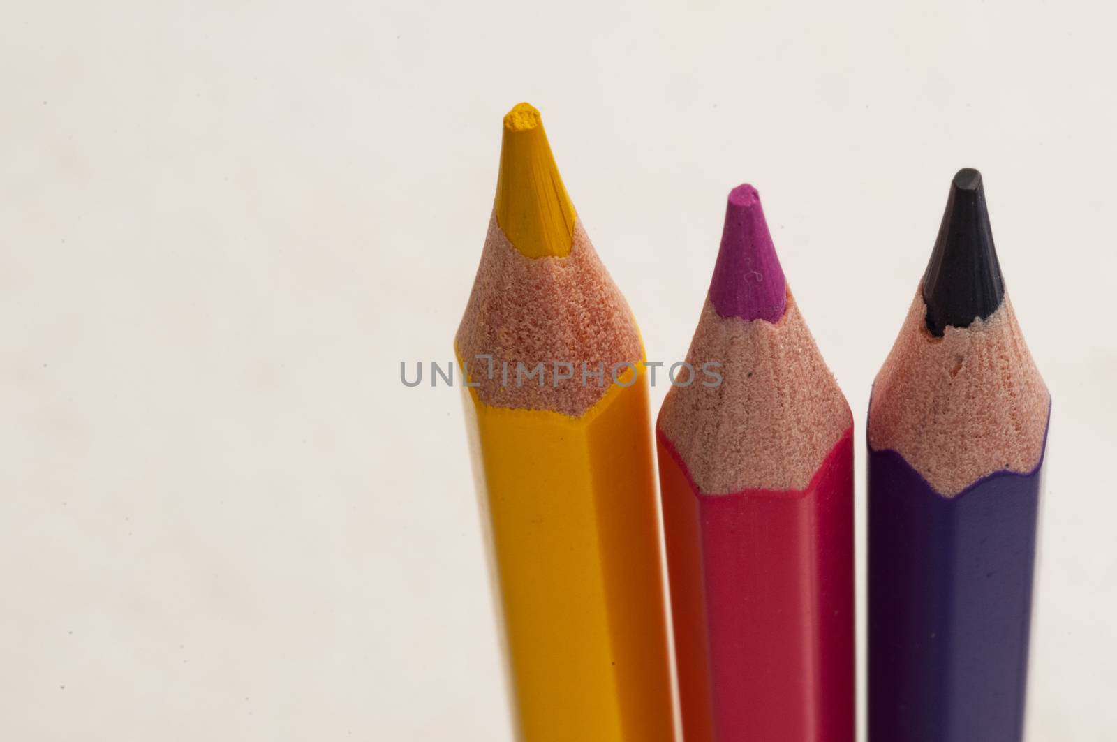 Yellow, Cyan and Magenta pencils by Haspion