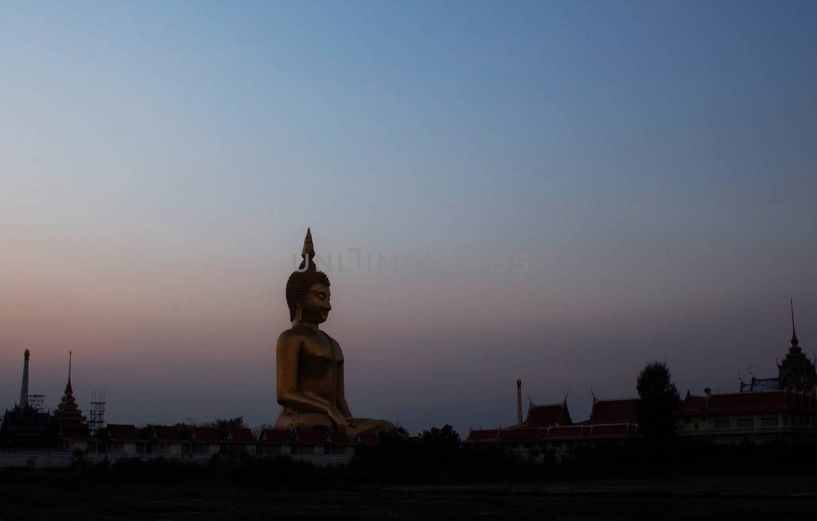 Buddha with silhouette. by start08