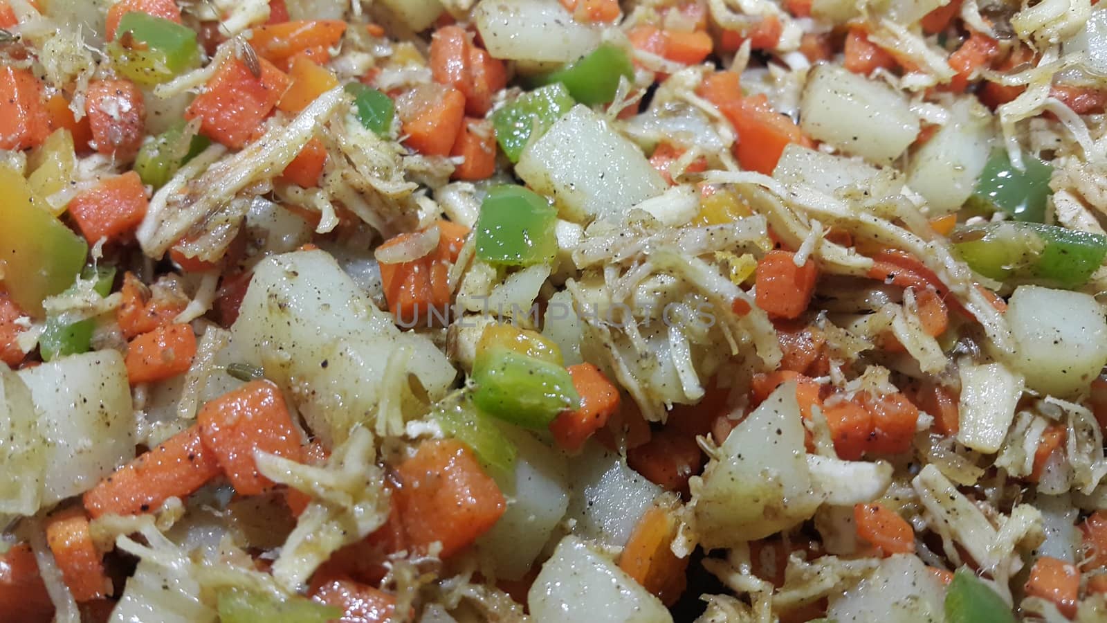 close up macro view of mixed vegetables for background use  by Photochowk