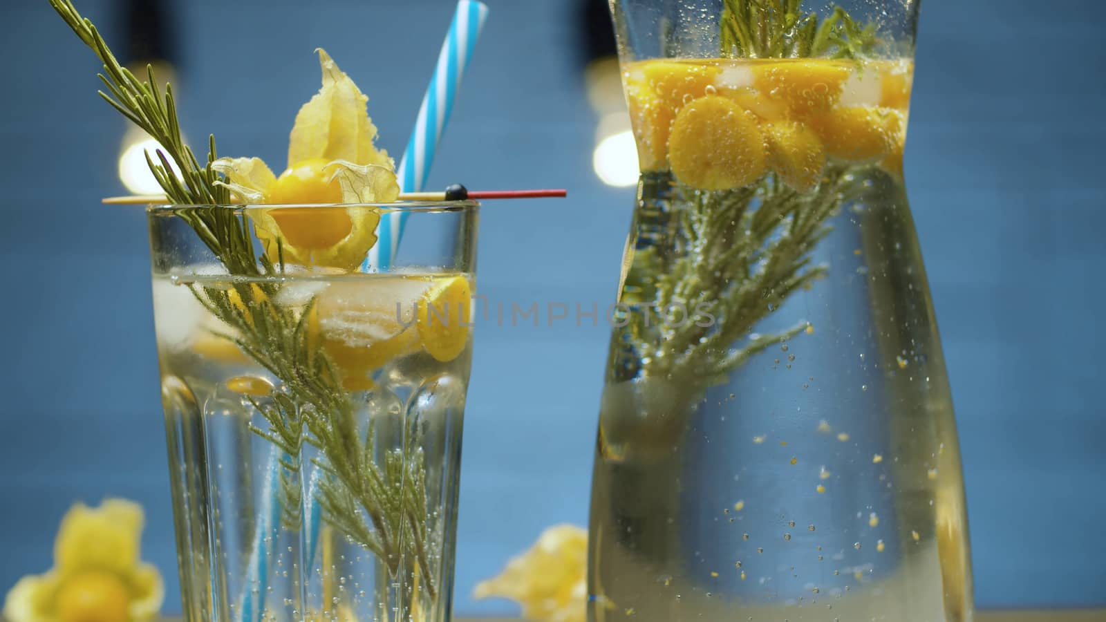 Rosemary and physalis cold drink by Alize