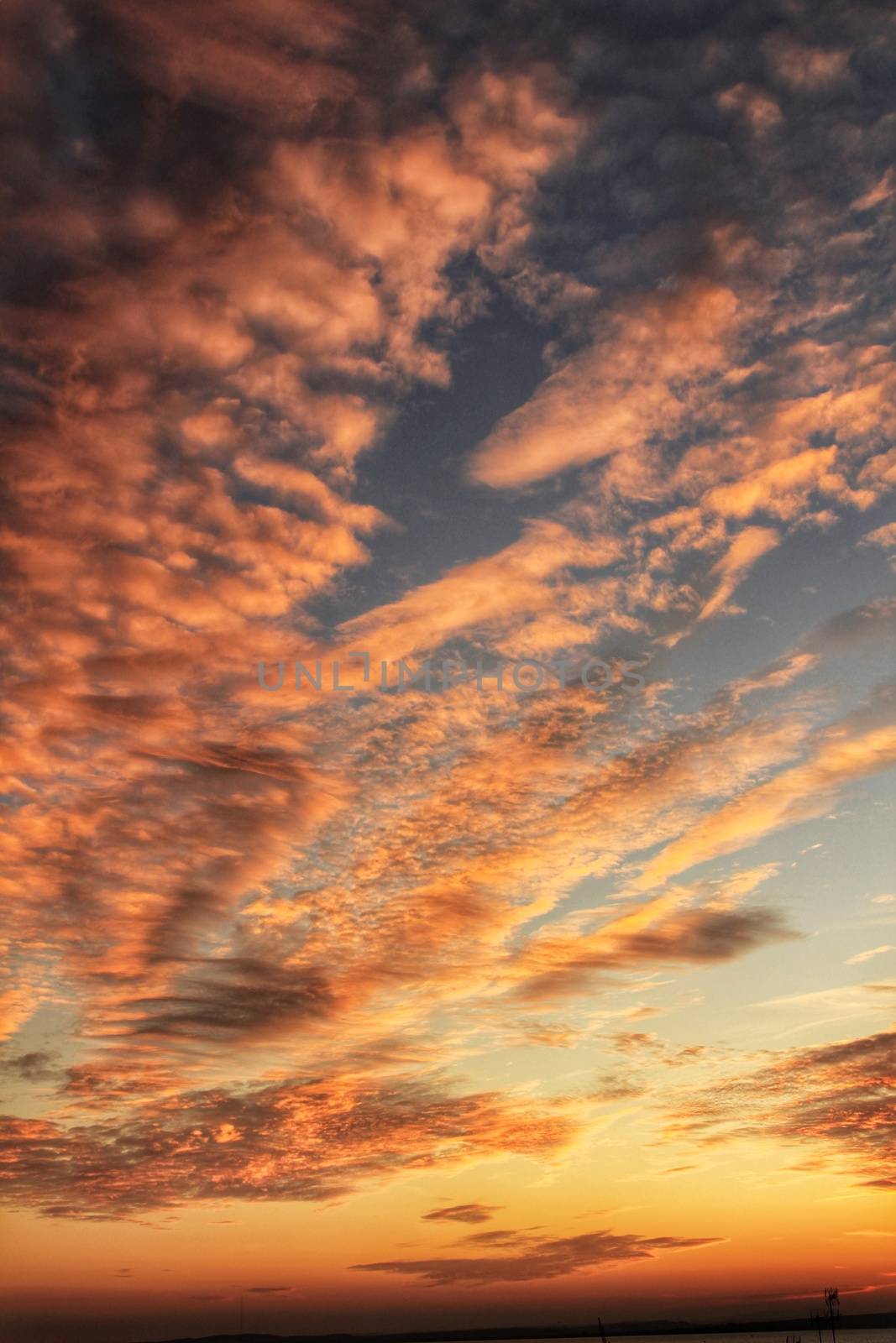 Sunset in Santa Pola, a small fishing village in southern Spain 