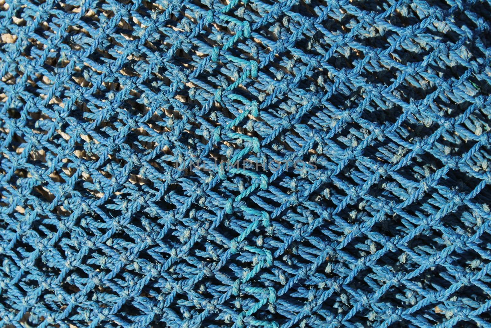 Fishing nets background in the port of Santa Pola, Alicante