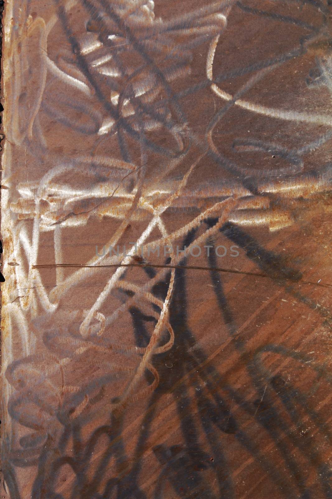 Rusty metal surface on a fishing boat in Santa Pola