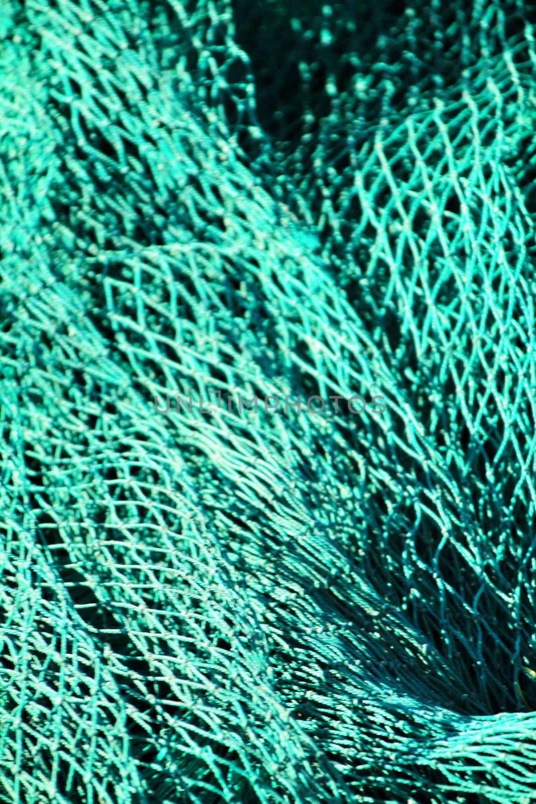 Fishing nets in the dock of Santa Pola, Spain by soniabonet