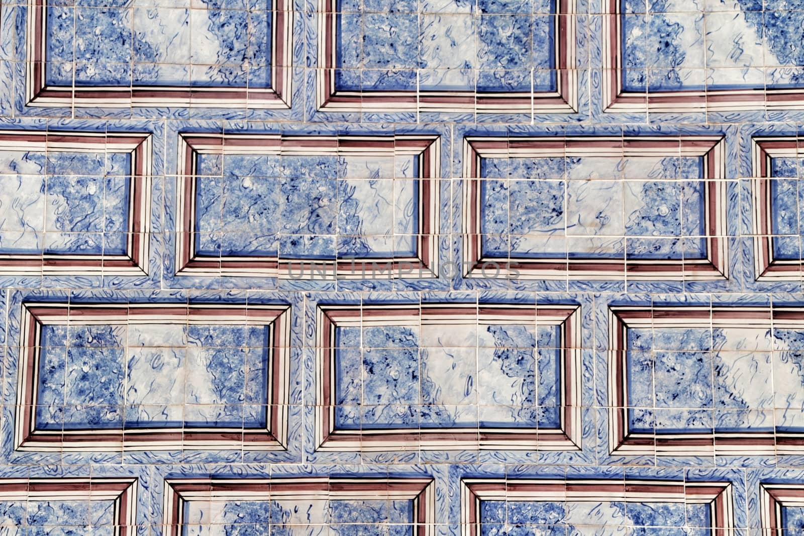 Colorful tiles of Lisbon, Portugal