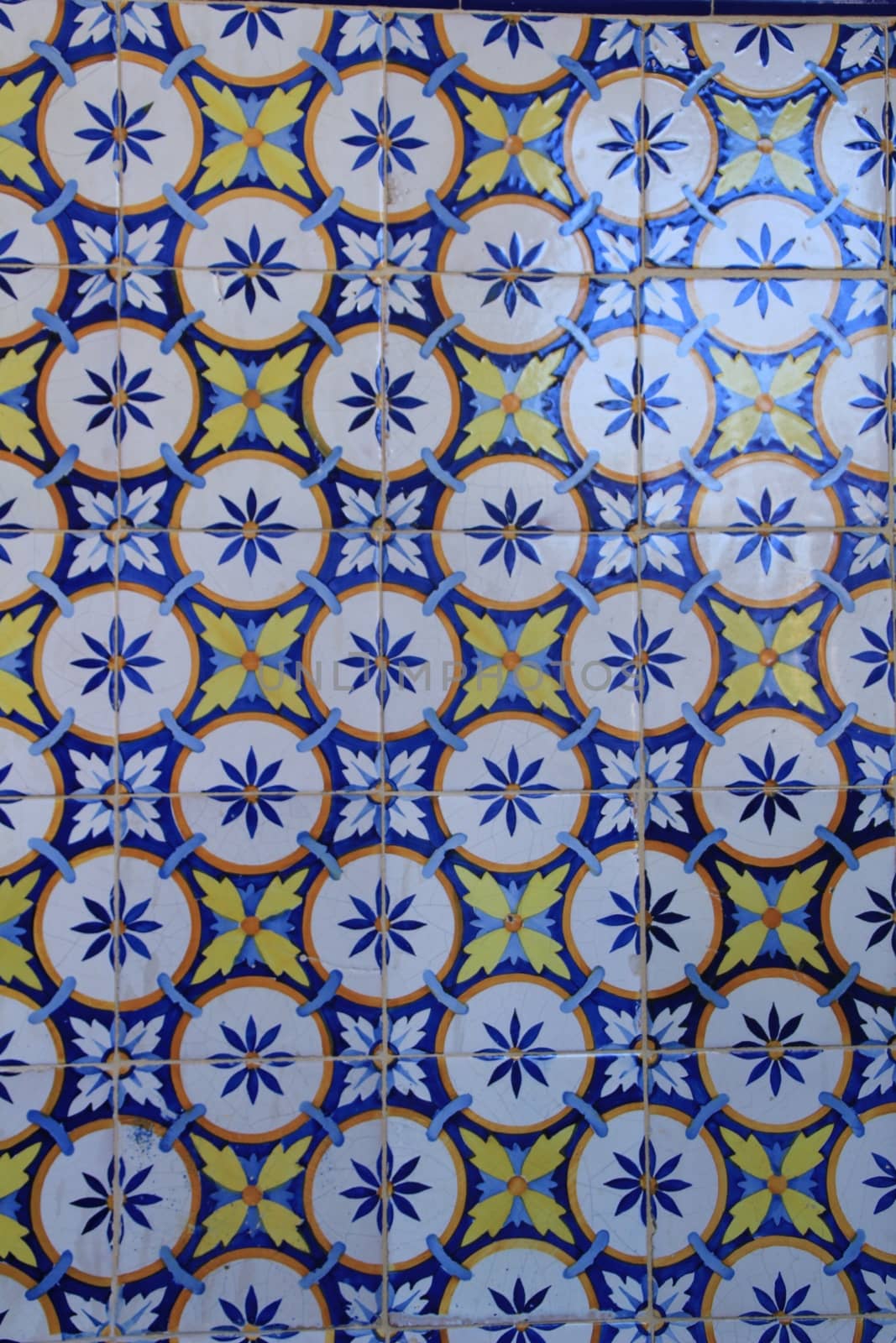 Colorful tiles of Lisbon, Portugal