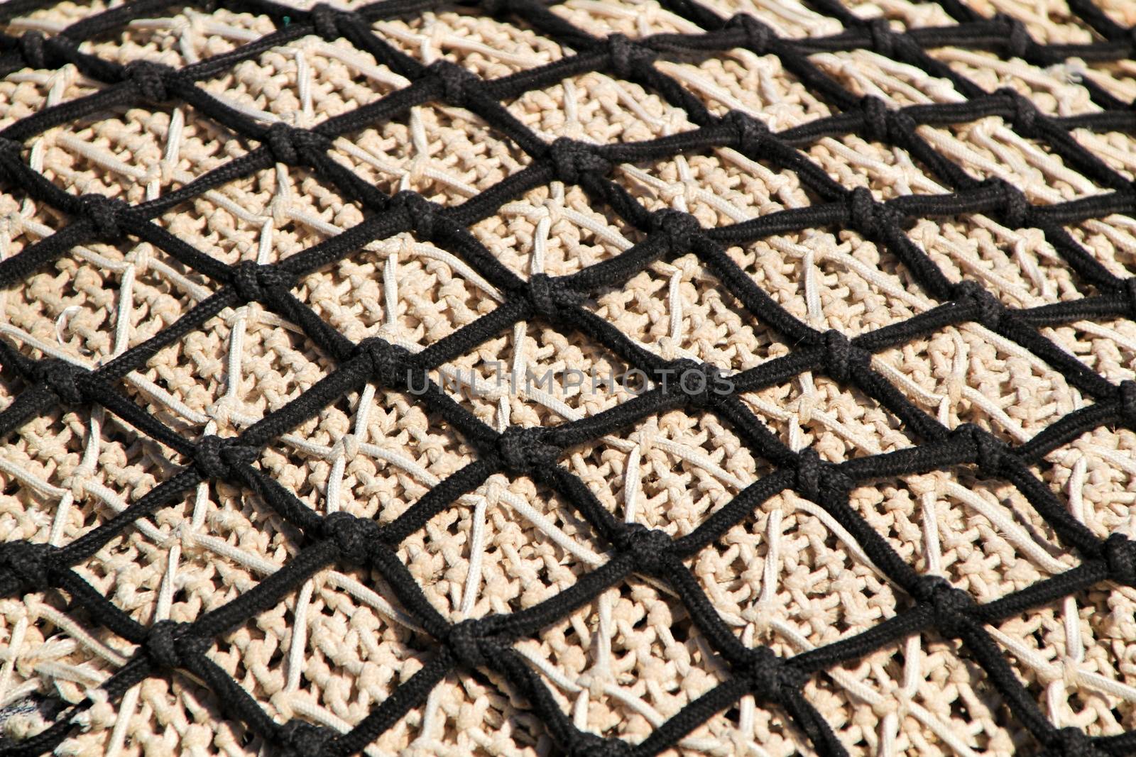 Fishing nets background in the port of Santa Pola, Alicante