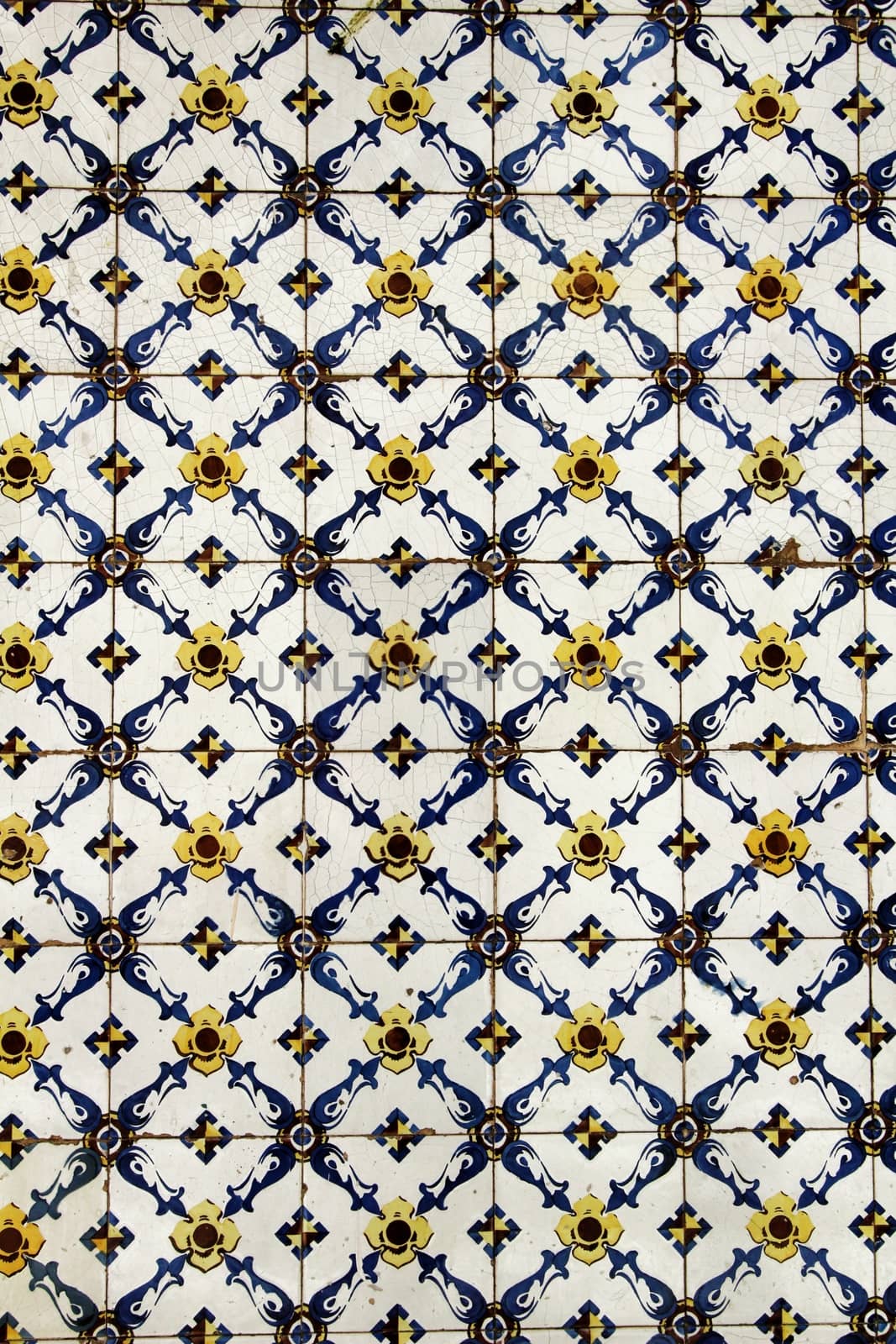 Colorful and vintage tiles of Lisbon, Portugal