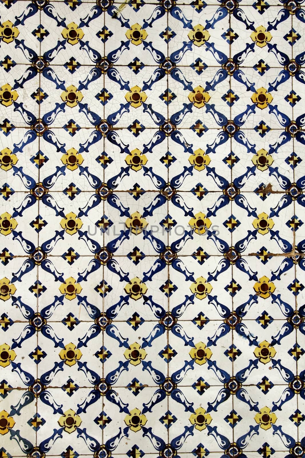 Colorful and vintage tiles of Lisbon, Portugal