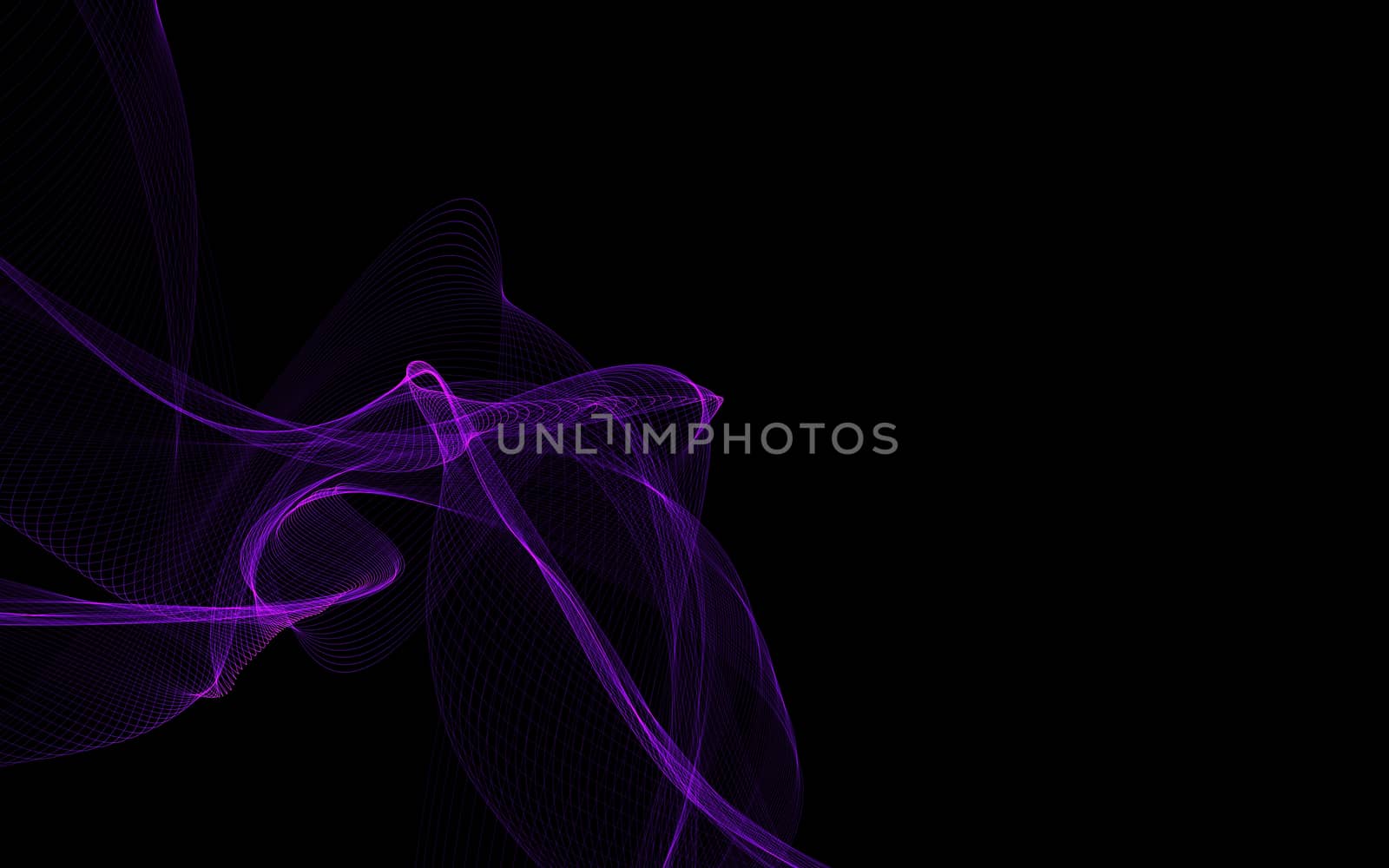 Dark abstract background with a glowing abstract waves by teerawit