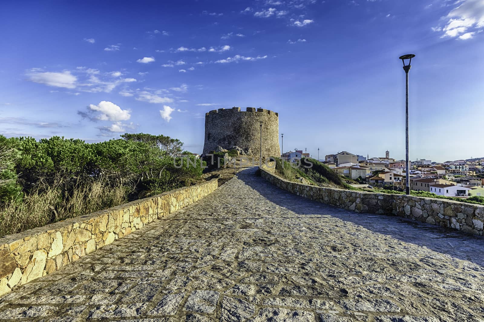 Longonsardo tower, iconic landmark in Santa Teresa Gallura, Sard by marcorubino