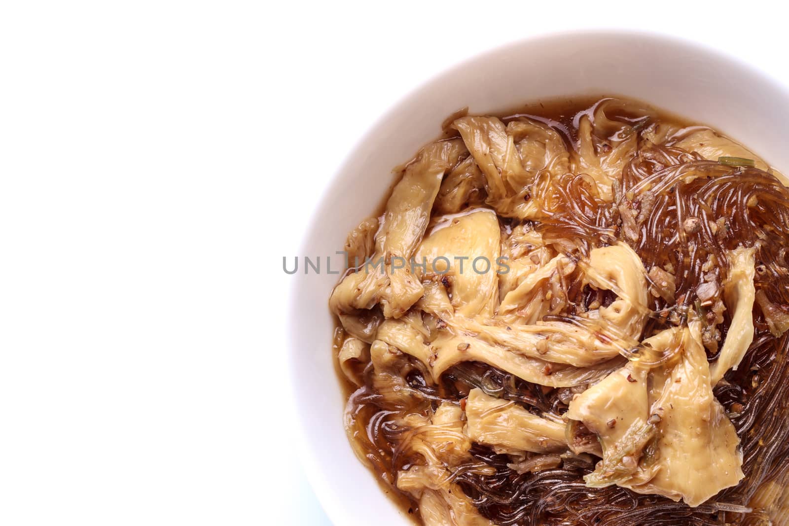 homemade fried tofu vermicelli glass noodle, healthy gourmet food recipe, good work from home lunch idea