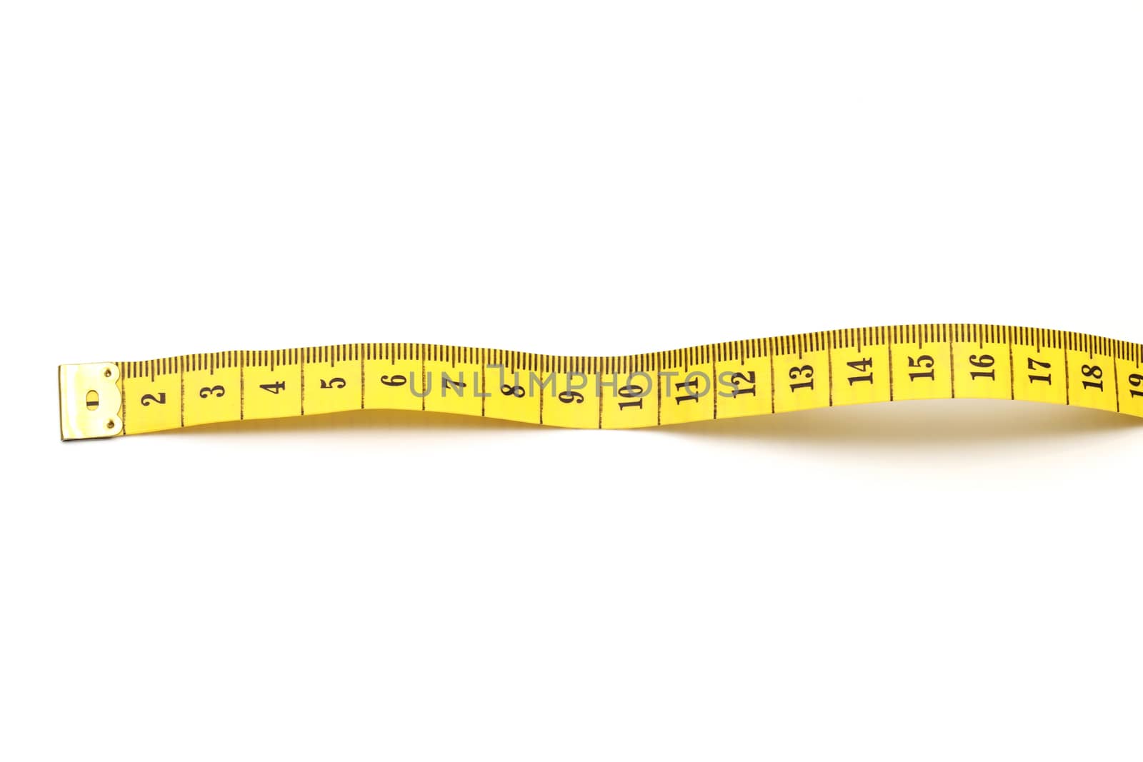 measuring tape on white background