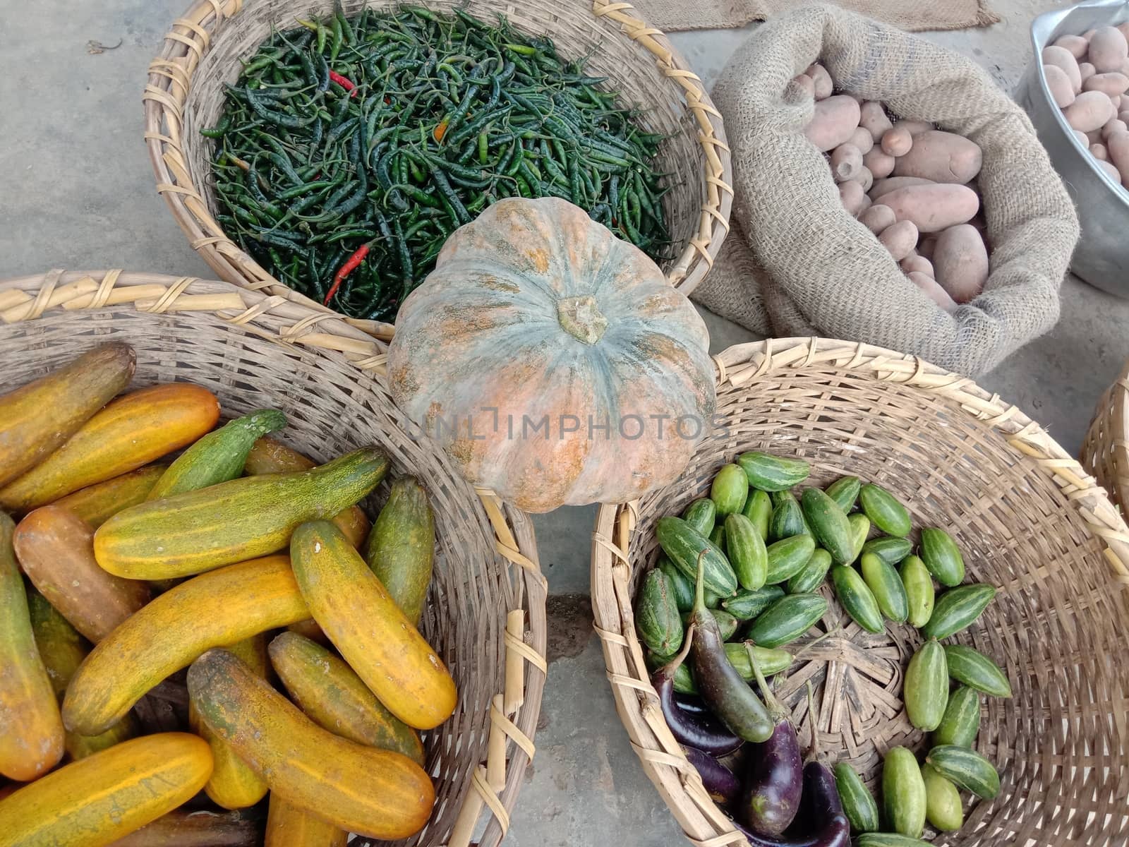 fresh and healthy multiple vegetable stock on shop