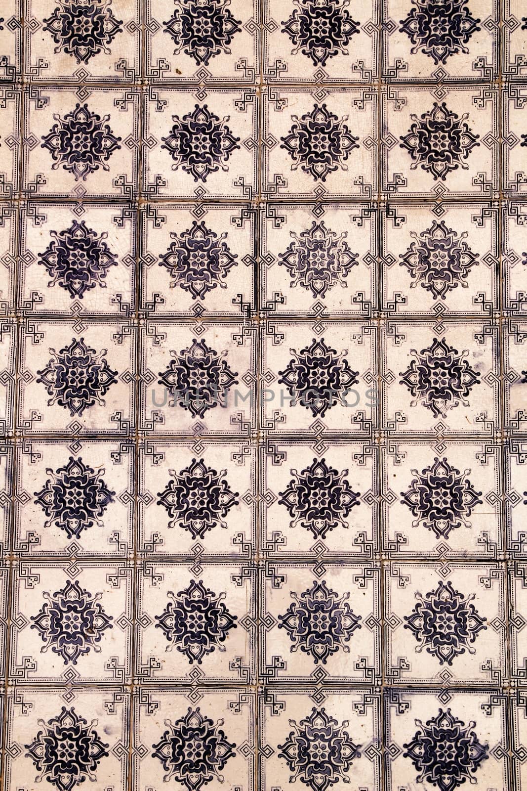 Colorful tiles of Lisbon, Portugal