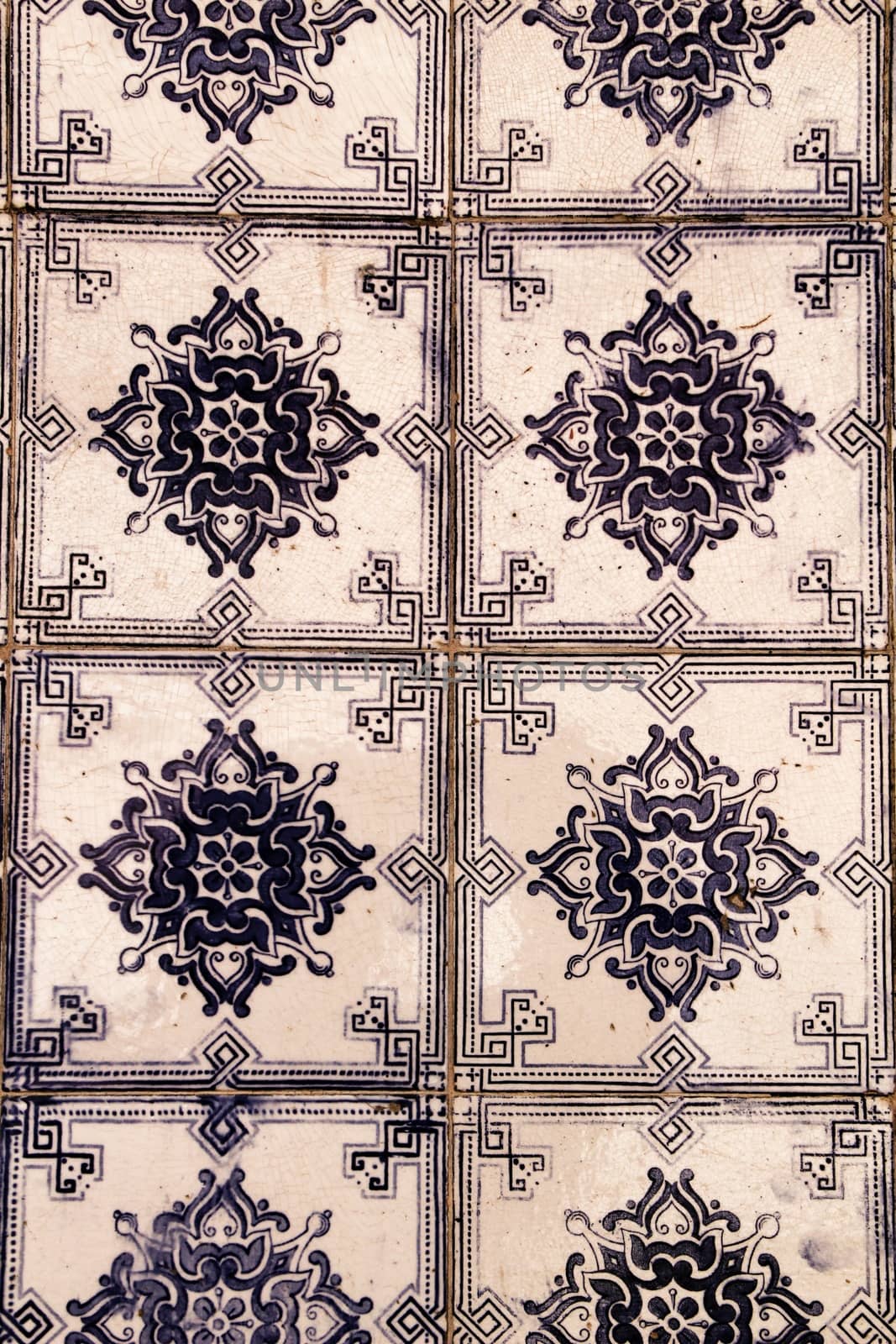 Colorful tiles of Lisbon, Portugal