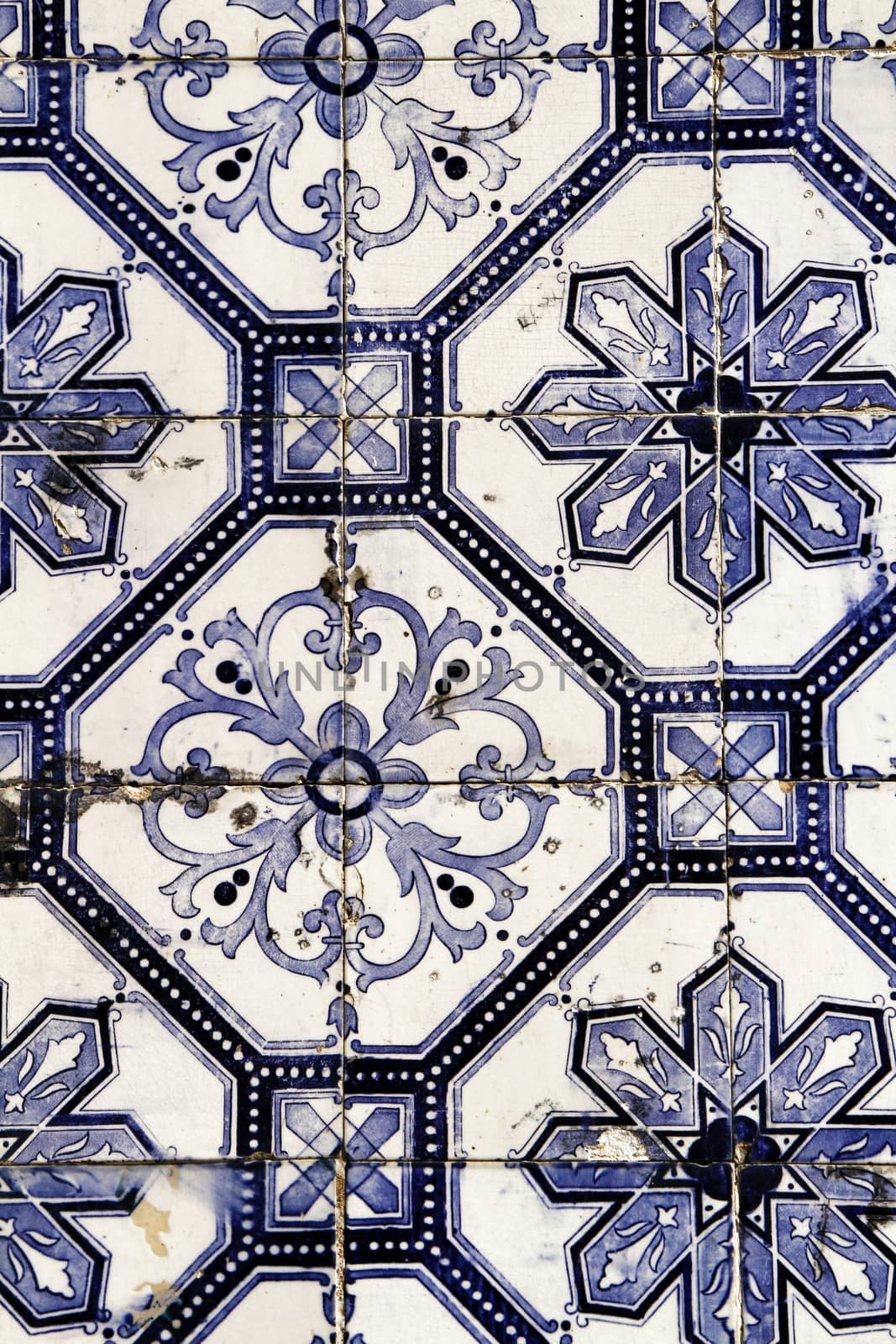 Colorful tiles of Lisbon, Portugal