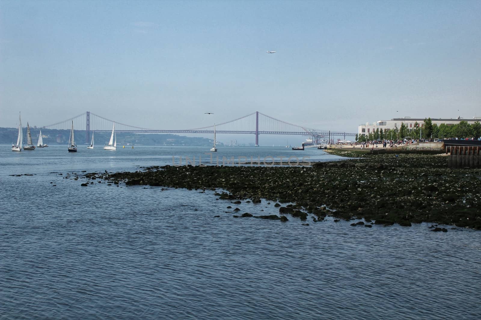 Sailing along the Tagus river in the afternoon by soniabonet