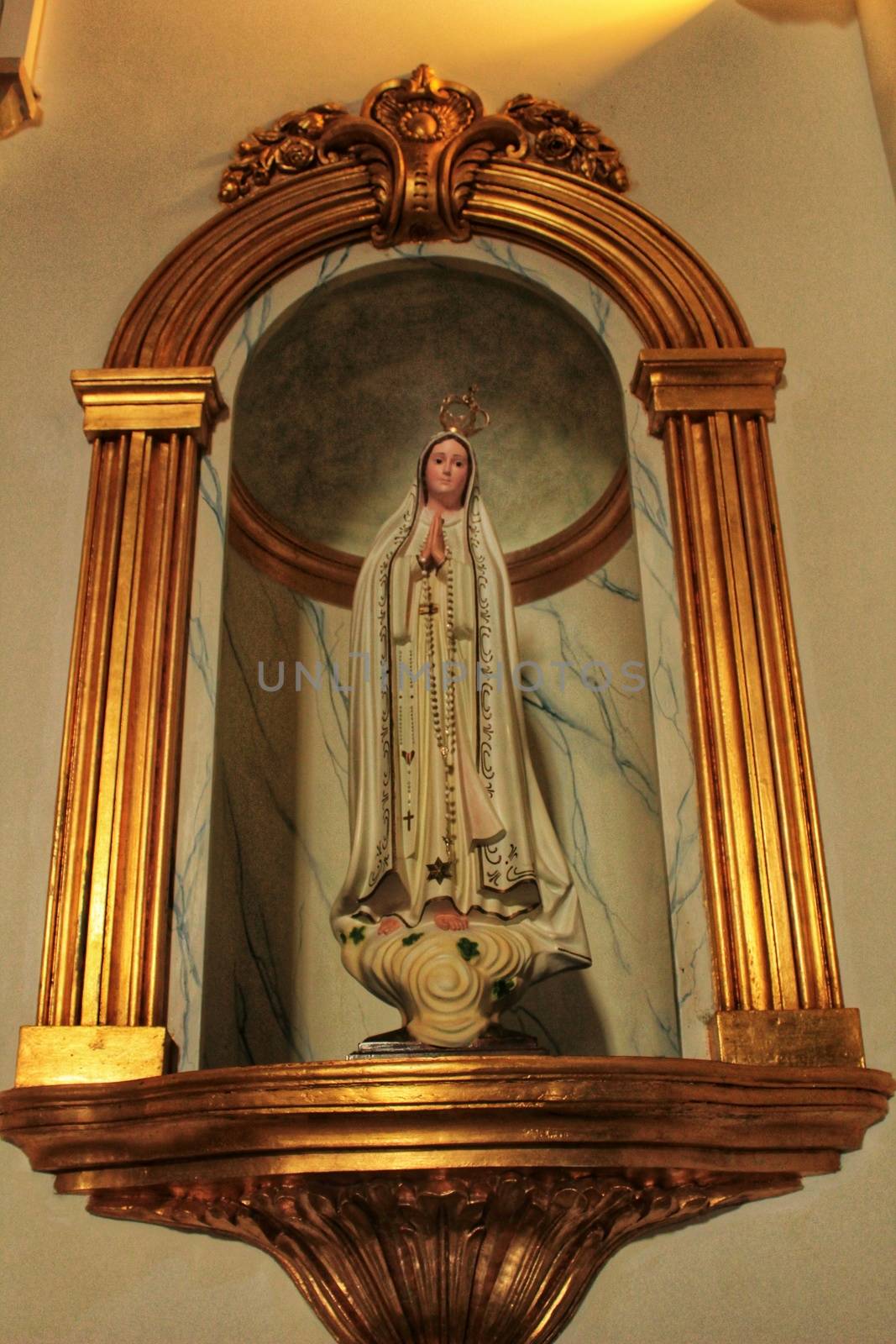 Beautiful Fatima Virgin in Lisbon church