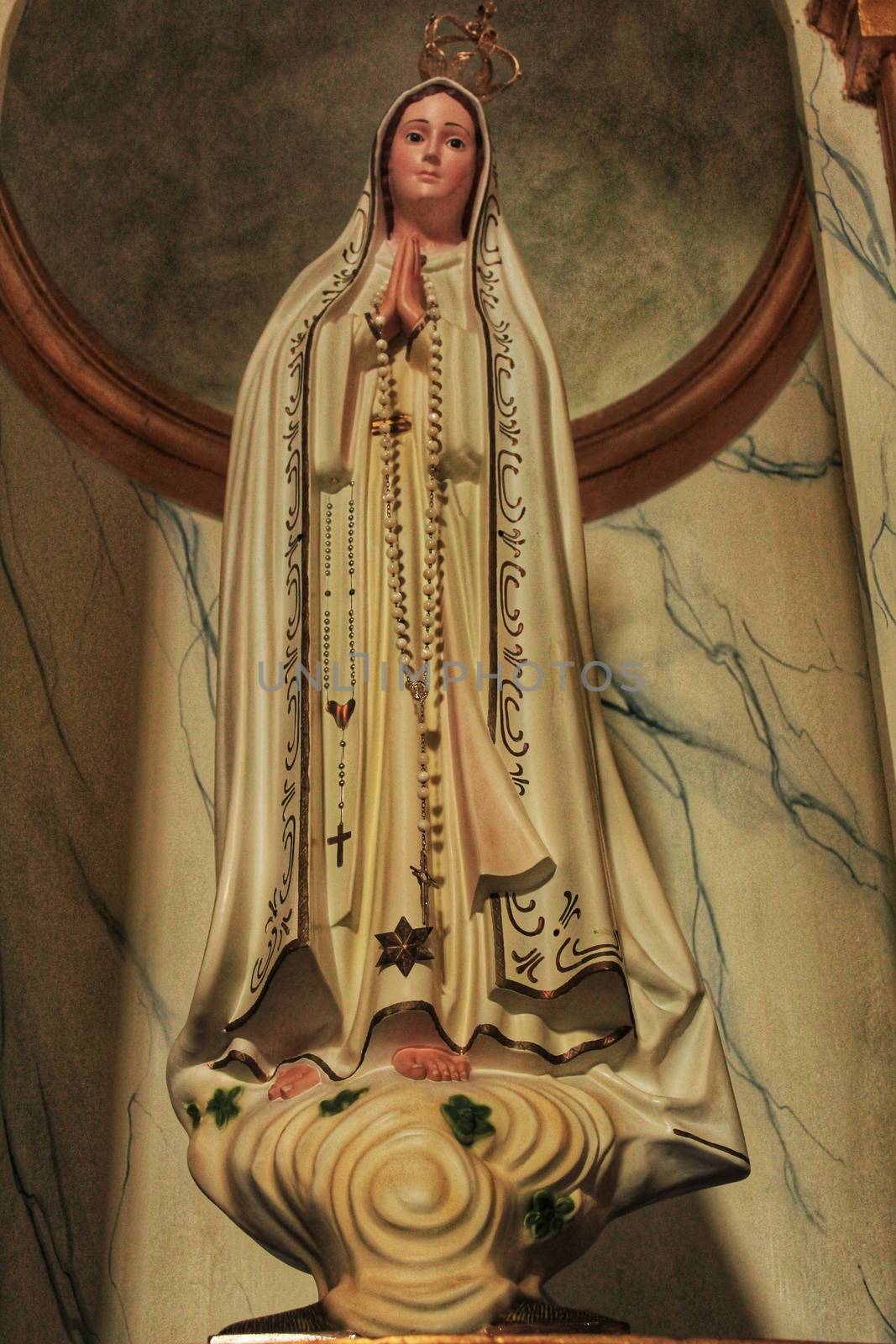 Beautiful Fatima Virgin in Lisbon church