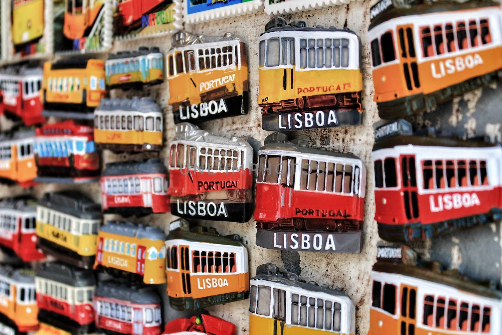 Colorful magnet souvenirs of Lisbon city by soniabonet