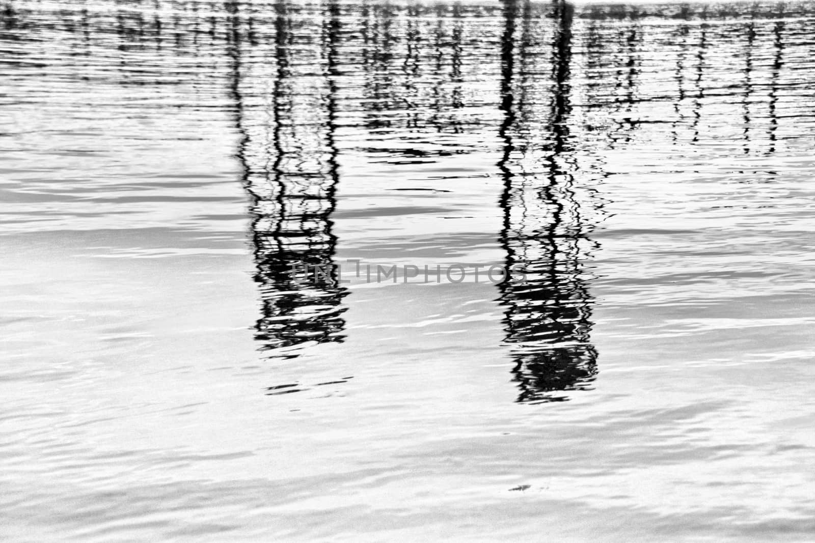 Water Reflection of a Bridge