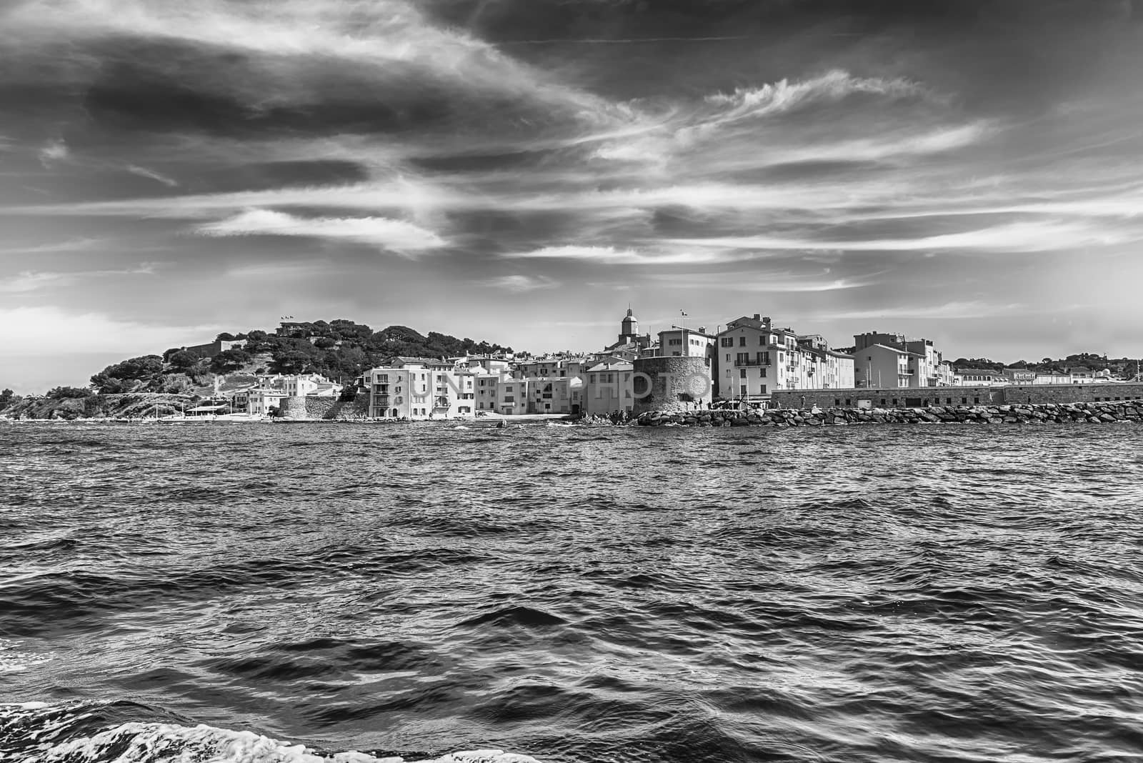 Scenic view of Saint-Tropez, Cote d'Azur, France by marcorubino