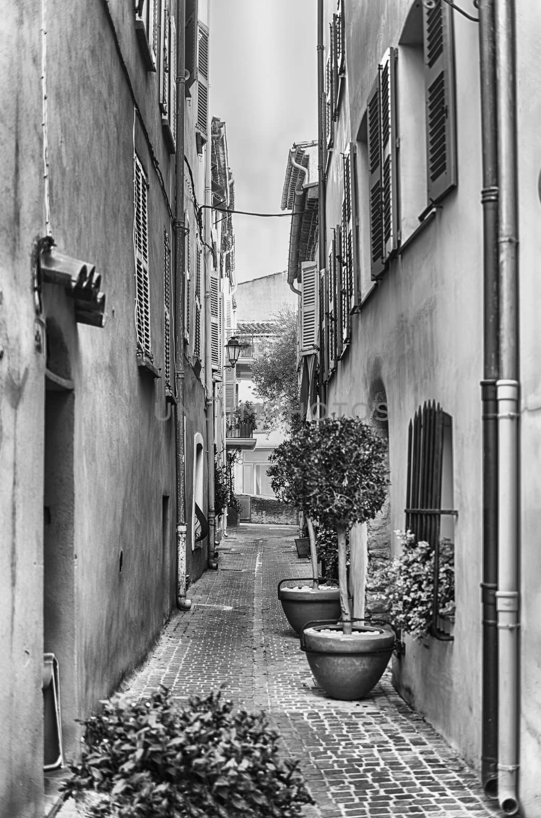 Walking in the picturesque streets of Saint-Tropez, Cote d'Azur, by marcorubino
