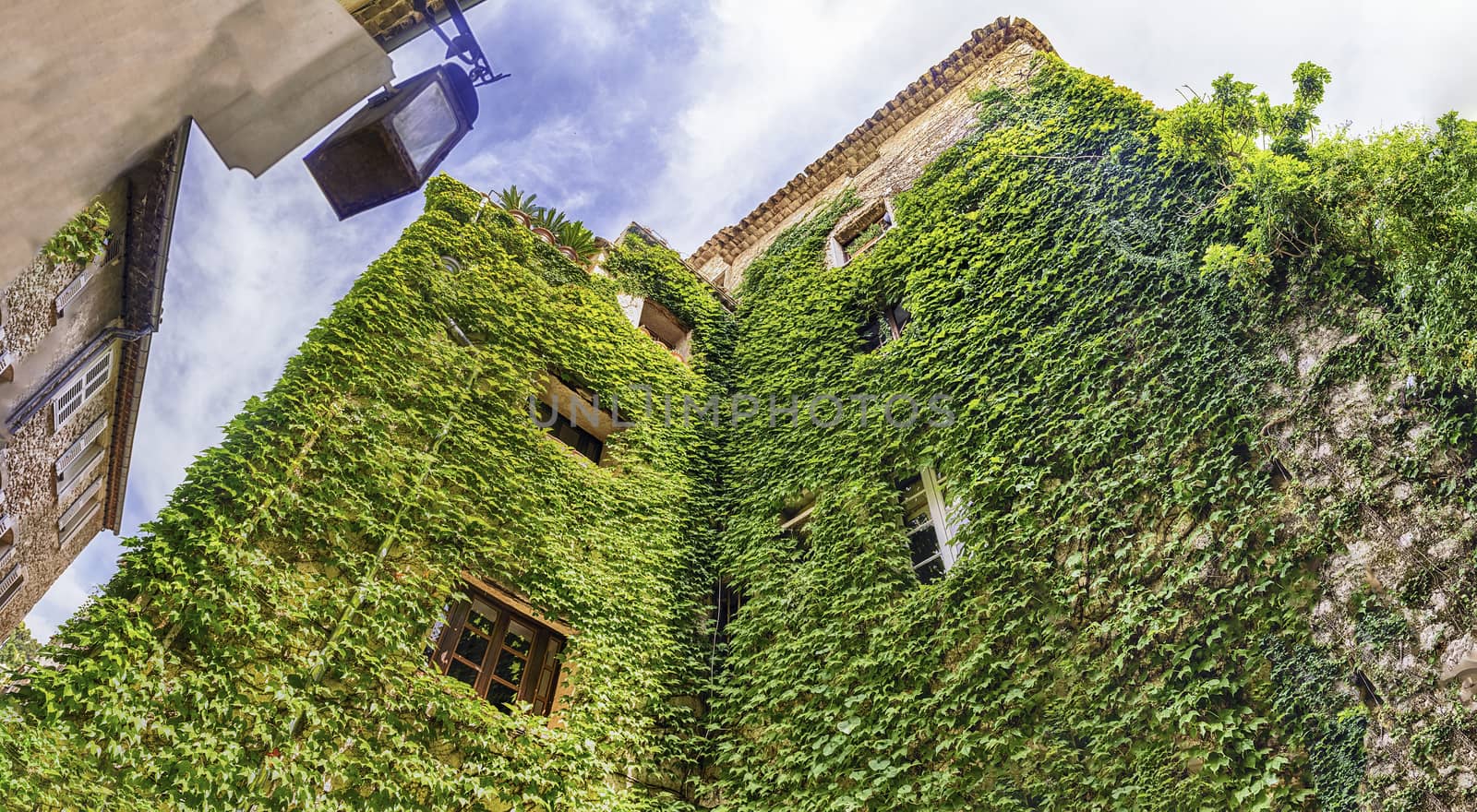 Walking in the picturesque streets of Saint-Paul-de-Vence, Cote d'Azur, France. It is one of the oldest medieval towns on the French Riviera