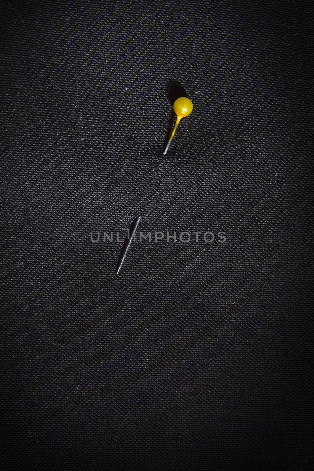 Pin in black fabric by VIPDesignUSA