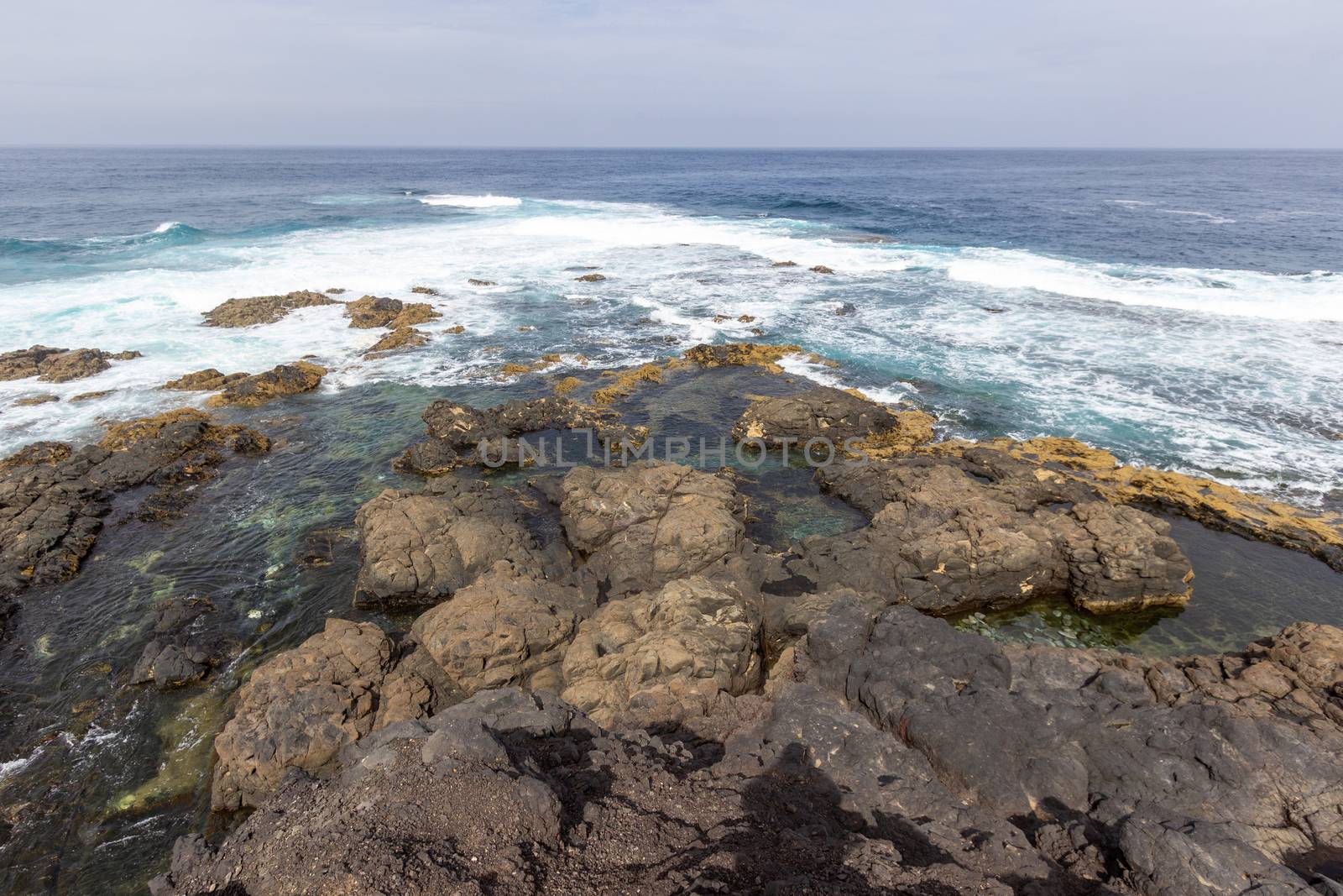 Panoramic view at the coastline in the natural park of Jandia (P by reinerc