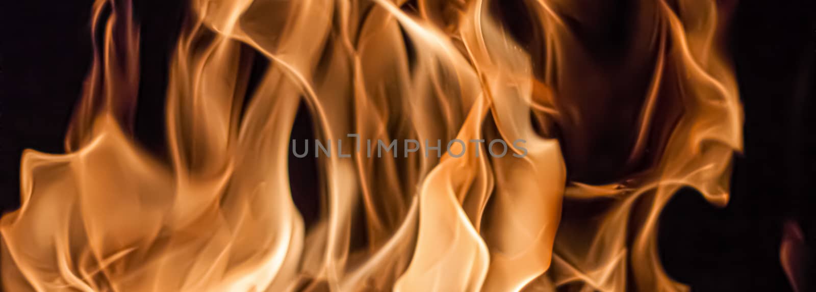 Fire flames as nature element and abstract background by Anneleven