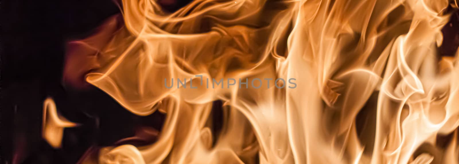 Fire flames as nature element and abstract background by Anneleven