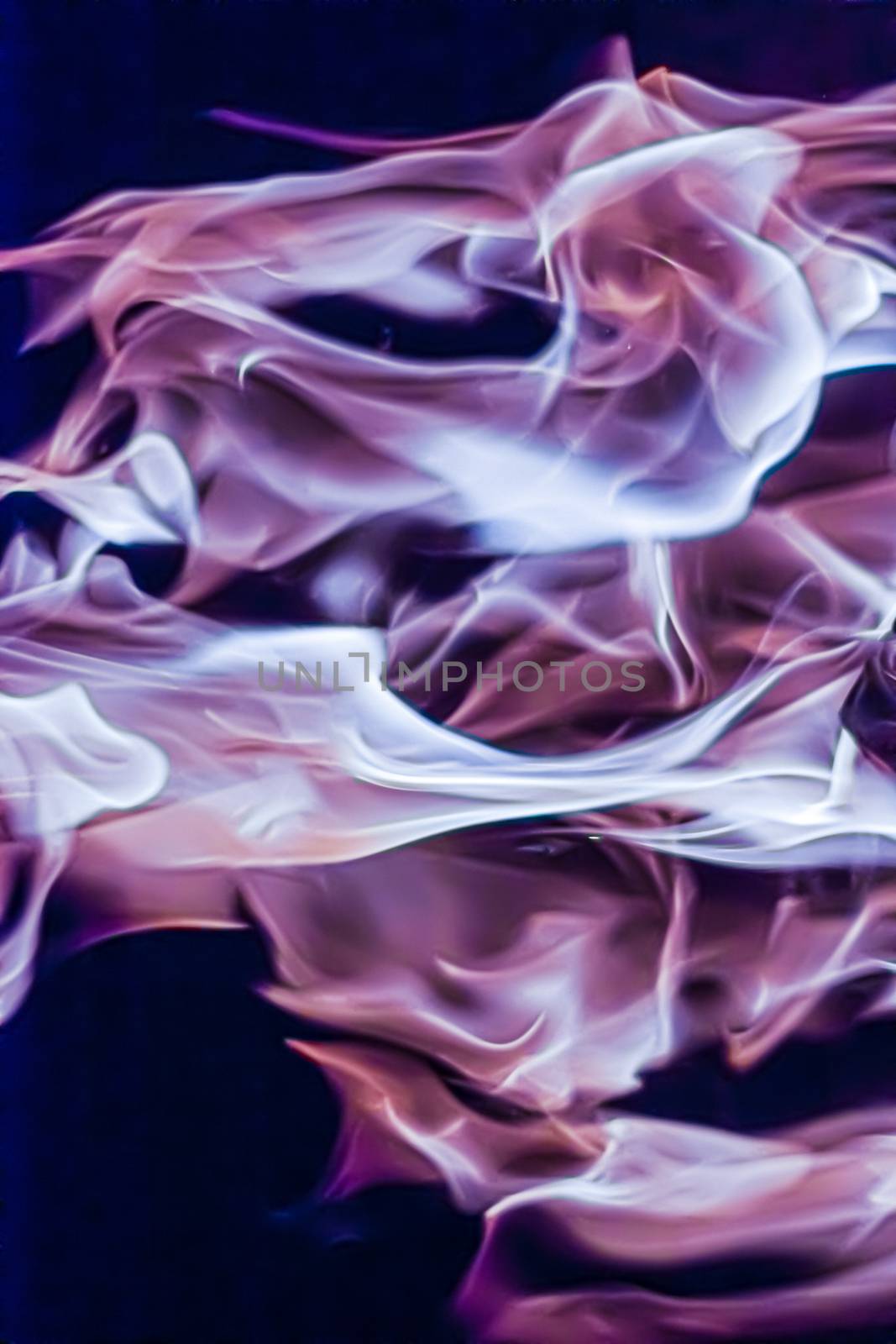 Abstract purple smoke as minimal background, magical backdrop and flow design