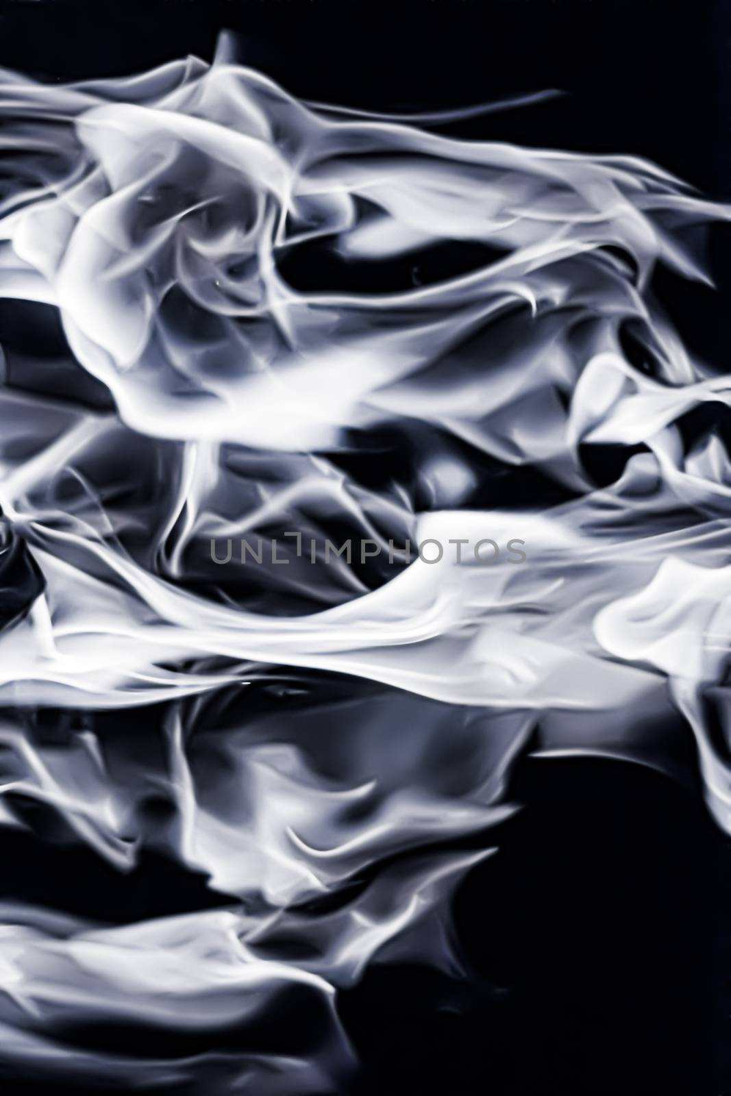 Abstract smoke as minimal background, magic backdrop and flow de by Anneleven