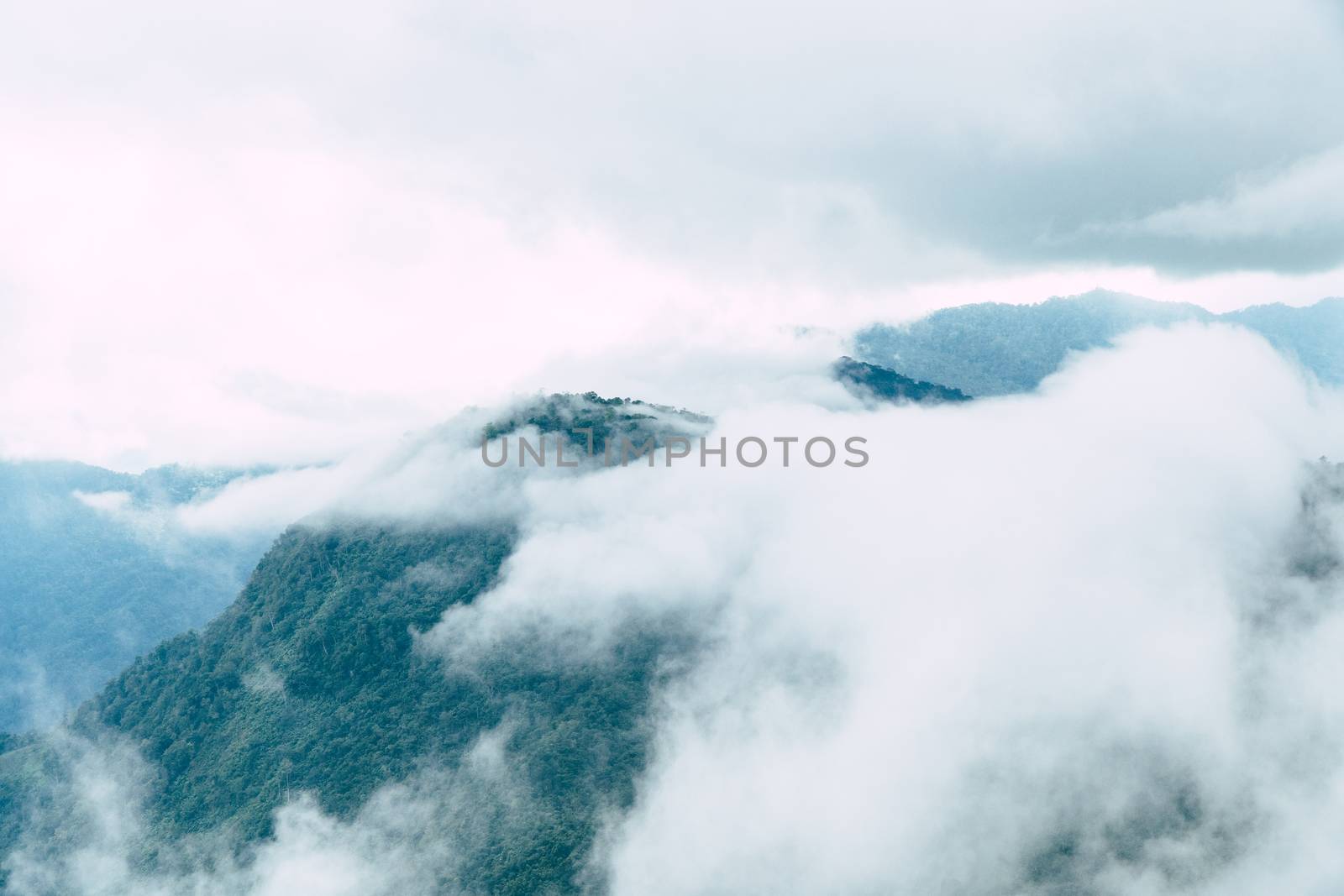 landscape mountain peak and cloud