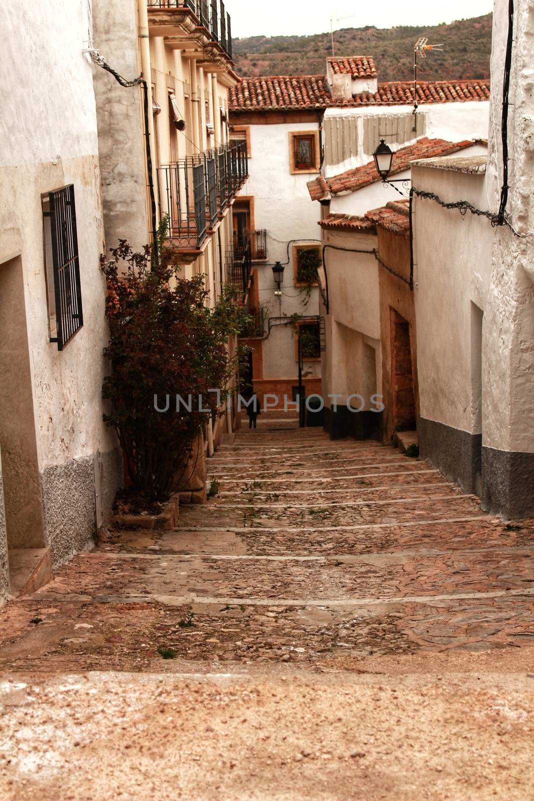 Narrow streets and old facades by soniabonet