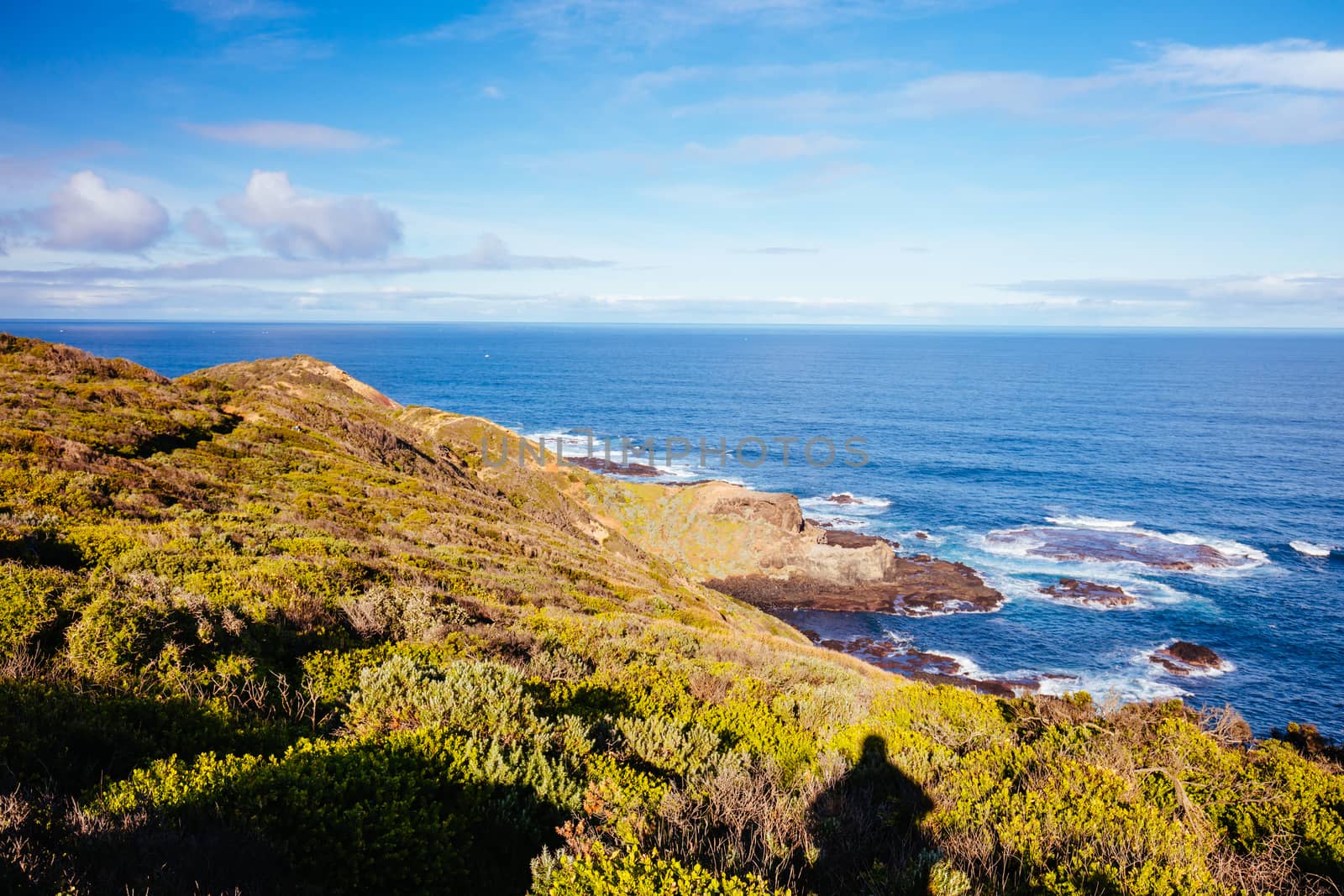 The famous Cape Schanck and Pulpit Rock on a cool winter's morning in Victora. Australia